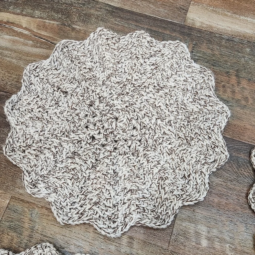Handmade 4 Crochet Placemats